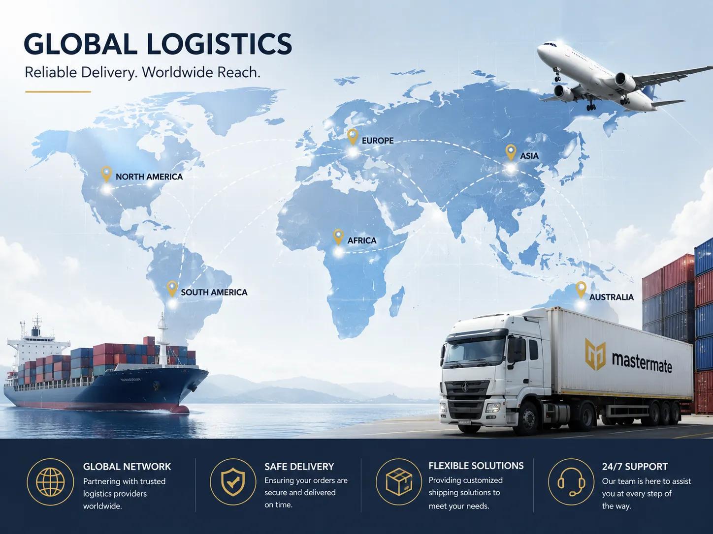 Global shipping and logistics solutions for international carbon fiber product delivery